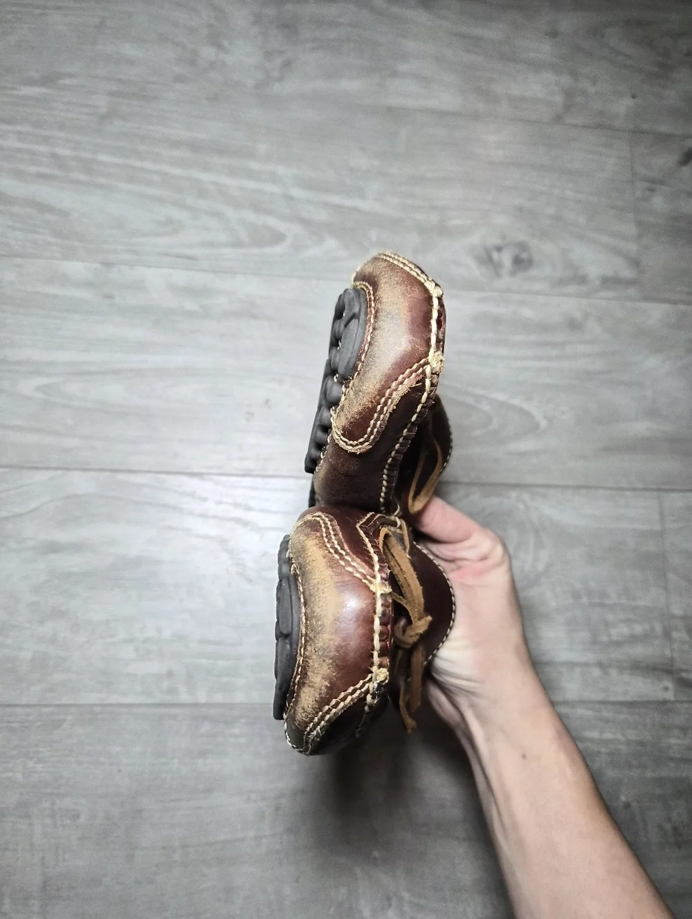 Classic Brown Leather Men’s Driving Moccasins Shoes